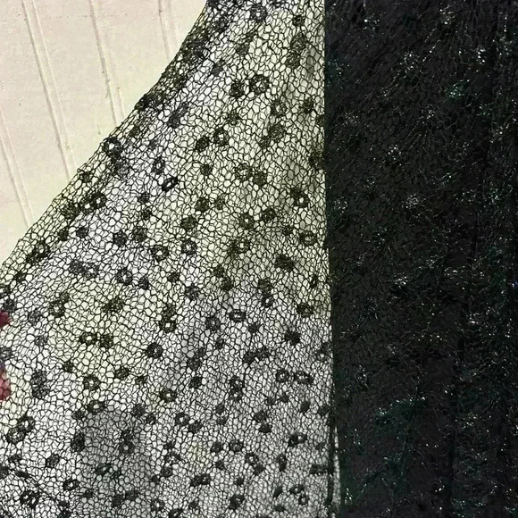 Delfi collective tie strap sheer whimsigoth witchy romantic midi dress sz. Small - Picture 5 of 8